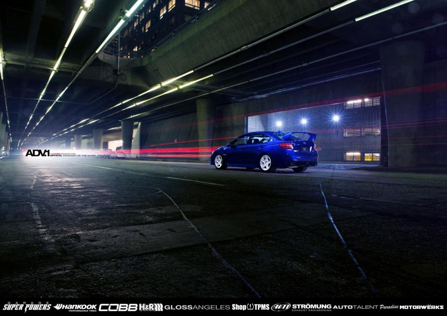  Subaru WRX STI on ADV.1 Wheels (ADV5SMV2) 2014 года  (фото 2 из 7)